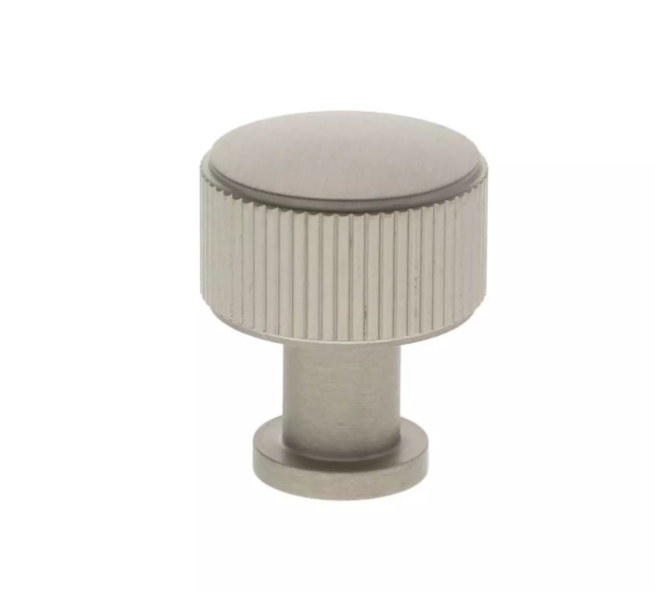 Alexander And Wilks Satin Nickel 29mm Lucia Reeded Line Cupboard Knob 4 Alexander And Wilks Satin Nickel 29mm Lucia Reeded Line Cupboard Knob - Image 2