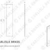 Carlisle Brass Satin Brass 160mm C/c Rectangular Cabinet Knob Backplate | BP200SB 1 Carlisle Brass Satin Brass 160mm C/c Rectangular Cabinet Knob Backplate | BP200SB -Ironmongery Experts Shop bp200 tech 1 1 1 1.png.mst