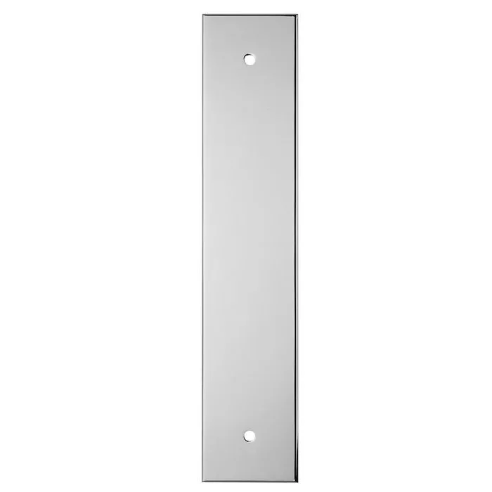 Carlisle Brass Polished Chrome 160mm C/c Rectangular Cabinet Knob Backplate | BP200CP 4 Carlisle Brass Polished Chrome 160mm C/c Rectangular Cabinet Knob Backplate | BP200CP - Image 2