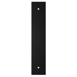 Carlisle Brass Matt Black 160mm C/c Rectangular Cabinet Knob Backplate | BP200MB -Ironmongery Experts Shop bp200mb.jpg.mst