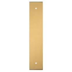 Carlisle Brass Satin Brass 160mm C/c Rectangular Cabinet Knob Backplate | BP200SB -Ironmongery Experts Shop bp200sb.jpg.mst