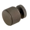 Burlington Matt Dark Brown Piccadilly Knurled Cupboard Knob | BUR400DB -Ironmongery Experts Shop bur400db 1.jpg.mst
