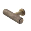 Burlington Antique Brass Piccadilly Knurled Cupboard Knob | BUR401AB