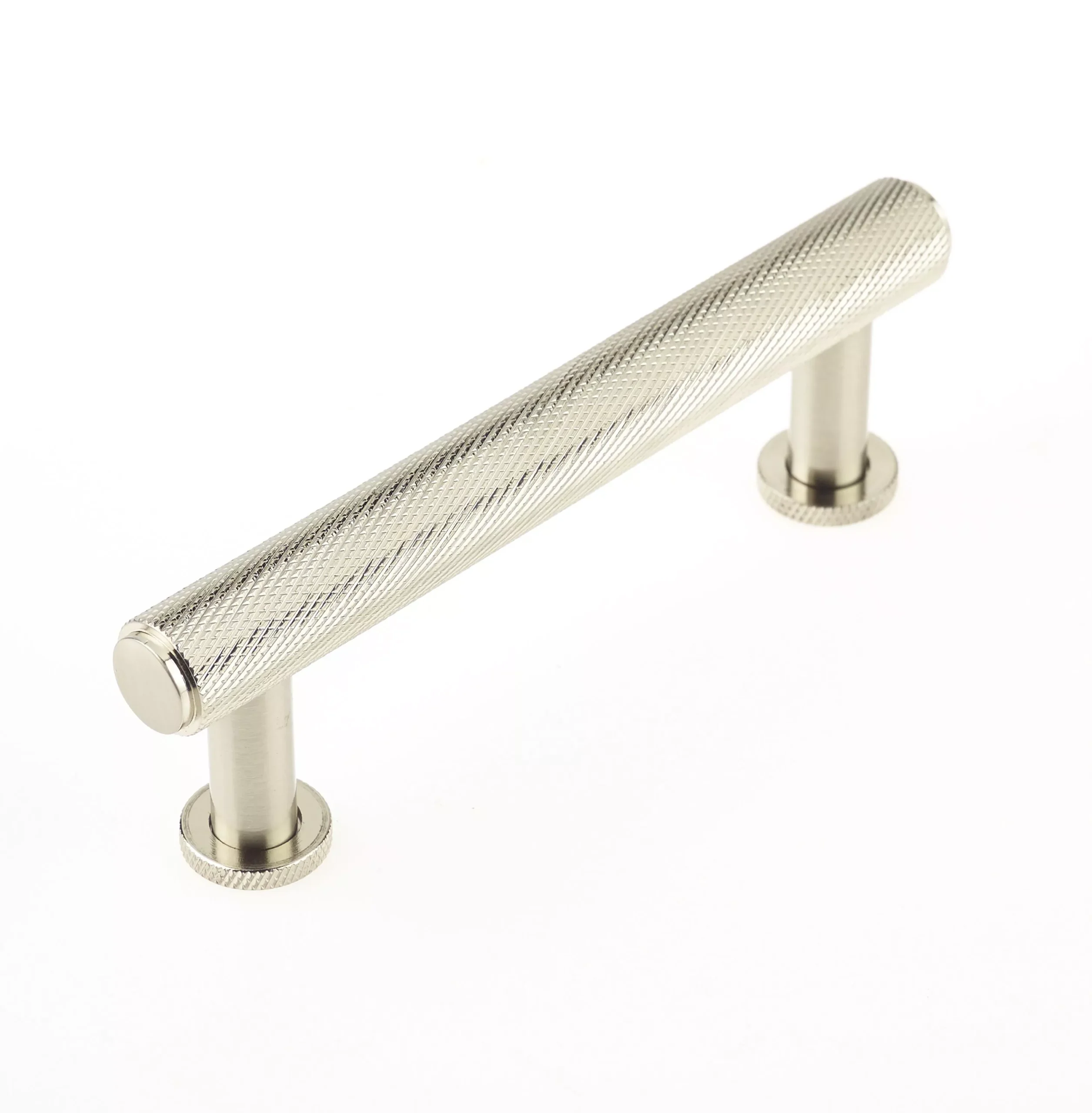 Burlington 96mm Satin Nickel Knurled Cabinet Pull Handle | BUR410SN 3 Burlington 96mm Satin Nickel Knurled Cabinet Pull Handle | BUR410SN
