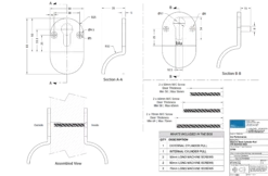 Satin Stainless Steel Marine Grade 316 Back To Back Euro Cylinder Pull | CP50 -Ironmongery Experts Shop cp50 tech.png.mst