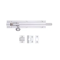 150mm X 38mm Fulton Polished Chrome Architectural Barrel Bolt FB61CP