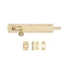 Zoo 150mm X 38mm Fulton & Bray Polished Brass Architectural Barrel Bolt FB61PB -Ironmongery Experts Shop fb57pb.jpg.mst