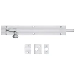 450mm X 38mm Fulton Satin Chrome Architectural Barrel Bolt FB64SC