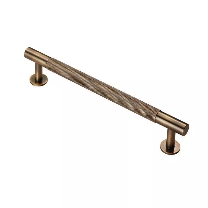Antique Brass 190mm Knurled Pull Handle | FTD700CAB 3 Antique Brass 190mm Knurled Pull Handle | FTD700CAB