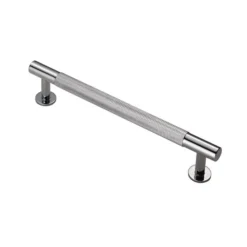 Polished Chrome 190mm Knurled Pull Handle | FTD700CCP