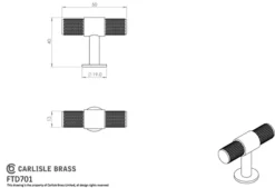 Satin Nickel 50mm Knurled T-Bar Knob With Square Backplate | BP701SN40SN 6 Satin Nickel 50mm Knurled T-Bar Knob With Square Backplate | BP701SN40SN -Ironmongery Experts Shop ftd701 3 1 2.png.mst