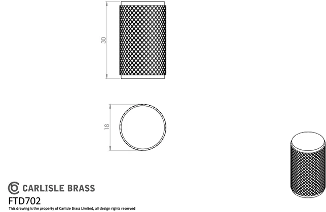 Satin Nickel 30mm Knurled Knob With Rectangular Backplate | BP702SN76SN 4 Satin Nickel 30mm Knurled Knob With Rectangular Backplate | BP702SN76SN - Image 2
