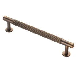 Antique Brass 190mm Lines Pull Handle | FTD710CAB