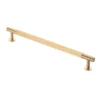 Satin Brass 254mm Lines Pull Handle | FTD710ESB