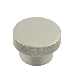 Hoxton Satin Nickel Wenlock 40mm Knurled Cupboard Knob | HOX140SN
