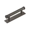 Hoxton Dark Bronze Wenlock 96mm Knurled End Cap Handle On Stepped Backplate | HOX150-6050DB 2 Hoxton Dark Bronze Wenlock 96mm Knurled End Cap Handle On Stepped Backplate | HOX150-6050DB -Ironmongery Experts Shop hox150db 6050.jpg.mst