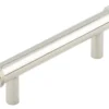 Hoxton Polished Nickel Wenlock 96mm Knurled End Cap Cabinet Handle | HOX150PN