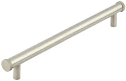 Hoxton Satin Nickel Wenlock 224mm Knurled End Cap Cabinet Handle | HOX160SN