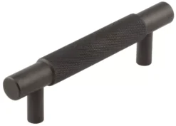 Hoxton Dark Bronze Taplow 96mm Knurled Cabinet Handle | HOX2050DB -Ironmongery Experts Shop hox2050db.jpg.mst
