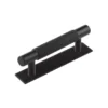 Hoxton Matt Black Taplow 96mm Knurled Handle On Plain Backplate | HOX2050-5050MB -Ironmongery Experts Shop hox2050mb 5050.jpg.mst