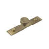 Hoxton Antique Brass Thaxted 30mm Line Knob On Stepped Backplate| HOX230-6090AB