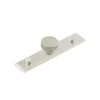 Hoxton Satin Nickel Thaxted 30mm Line Knob On Stepped Backplate| HOX230-6090SN