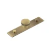 Hoxton Antique Brass Thaxted 40mm Line Knob On Plain Backplate| HOX240-5090AB