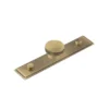 Hoxton Antique Brass Thaxted 40mm Line Knob On Stepped Backplate| HOX240-6090AB -Ironmongery Experts Shop hox240ab 6090.jpg.mst