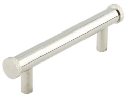 Hoxton Polished Nickel Thaxted 96mm Line End Cap Cabinet Handle | HOX250PN -Ironmongery Experts Shop hox250pn.jpg.mst