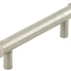 Hoxton Satin Nickel Thaxted 96mm Line End Cap Cabinet Handle | HOX250SN