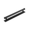 Hoxton Matt Black Thaxted 224mm Line End Cap Handle On Stepped Backplate | HOX260-6060MB -Ironmongery Experts Shop hox260mb 6060.jpg.mst