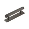 Hoxton Dark Bronze Nile 96mm Hexagonal End Cap Handle On Stepped Backplate | HOX350-6050DB -Ironmongery Experts Shop hox350db 6050.jpg.mst
