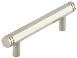 Hoxton Satin Nickel Nile 96mm Hexagonal End Cap Cabinet Handle | HOX350SN
