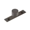 Hoxton Dark Bronze Sturt 30mm Grooved Knob On Plain Backplate| HOX430-5090DB 1 Hoxton Dark Bronze Sturt 30mm Grooved Knob On Plain Backplate| HOX430-5090DB -Ironmongery Experts Shop hox430db 5090.jpg.mst