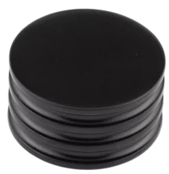 Hoxton Matt Black Sturt 40mm Grooved Cupboard Knob | HOX440MB