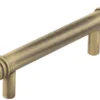Hoxton Antique Brass Sturt 96mm Grooved End Cap Cabinet Handle | HOX450AB -Ironmongery Experts Shop hox450ab.jpg.mst