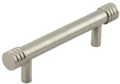 Hoxton Satin Nickel Sturt 96mm Grooved End Cap Cabinet Handle | HOX450SN