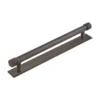 Hoxton Dark Bronze Sturt 224mm Grooved End Cap Handle On Stepped Backplate | HOX460-6060DB -Ironmongery Experts Shop hox460db 6060.jpg.mst