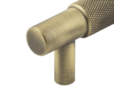 Hoxton Antique Brass Taplow 96mm Knurled Cabinet Handle | HOX2050AB 3 Hoxton Antique Brass Taplow 96mm Knurled Cabinet Handle | HOX2050AB