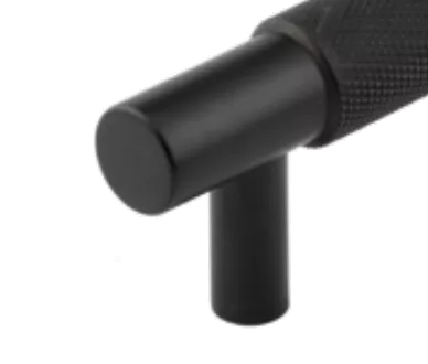 Hoxton Matt Black Taplow 96mm Knurled Handle On Stepped Backplate | HOX2050-6050MB 4 Hoxton Matt Black Taplow 96mm Knurled Handle On Stepped Backplate | HOX2050-6050MB - Image 2