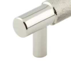 Hoxton Polished Nickel Taplow 224mm Knurled Cabinet Handle | HOX2060PN