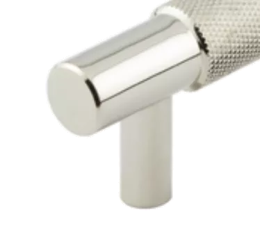 Hoxton Polished Nickel Taplow 224mm Knurled Handle On Plain Backplate | HOX2060-5060PN 3 Hoxton Polished Nickel Taplow 224mm Knurled Handle On Plain Backplate | HOX2060-5060PN