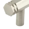 Hoxton Satin Nickel Nile 224mm Hexagonal End Cap Cabinet Handle | HOX360SN