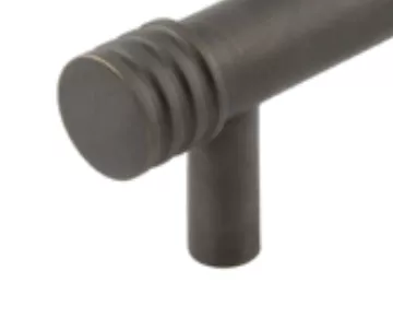 Hoxton Dark Bronze Sturt 96mm Grooved End Cap Cabinet Handle | HOX450DB 4 Hoxton Dark Bronze Sturt 96mm Grooved End Cap Cabinet Handle | HOX450DB - Image 2