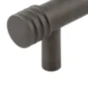 Hoxton Dark Bronze Sturt 224mm Grooved End Cap Cabinet Handle | HOX460DB -Ironmongery Experts Shop hox sturt db end 1.png.mst
