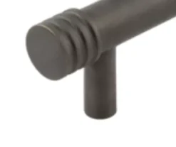 Hoxton Dark Bronze Sturt 224mm Grooved End Cap Cabinet Handle | HOX460DB