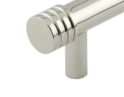 Hoxton Polished Nickel Sturt 96mm Grooved End Cap Handle On Plain Backplate | HOX450-5050PN 8 Hoxton Polished Nickel Sturt 96mm Grooved End Cap Handle On Plain Backplate | HOX450-5050PN -Ironmongery Experts Shop hox sturt pn end 2.png.mst
