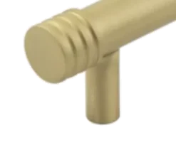 Hoxton Satin Brass Sturt 96mm Grooved End Cap Handle On Stepped Backplate | HOX450-6050SB 8 Hoxton Satin Brass Sturt 96mm Grooved End Cap Handle On Stepped Backplate | HOX450-6050SB -Ironmongery Experts Shop hox sturt sb end 3.png.mst