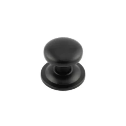 Grade 316 Matt Black Centre Door Knob | JMB3580