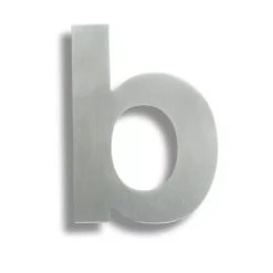 Grade 316 Bright Stainless Steel Letter A B C | LET1090BSS -Ironmongery Experts Shop let1090b 2.jpg.mst